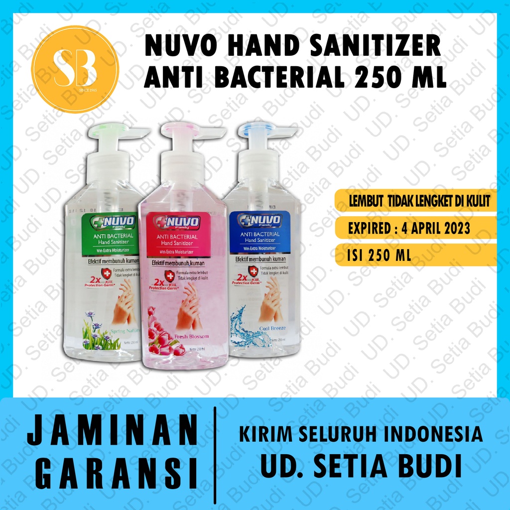 Nuvo Hand Sanitizer Anti Bacterial 250 ML