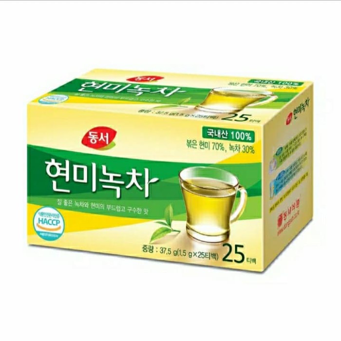 

[Dongsuh Brown Rice And Green Tea - Seduhan Beras Merah Dan Teh Hijau 37.5 gram]