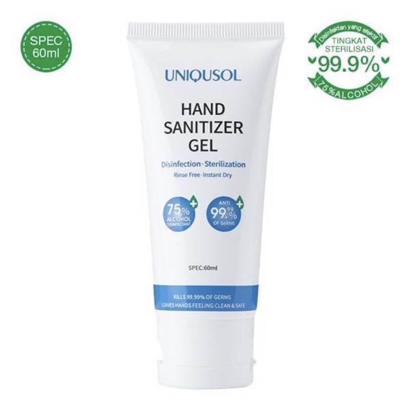 UNIQUSOL hand Sanitizer HS004 Gel 60ml Produk Original Resmi