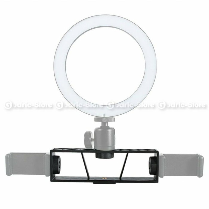 3 Triple Thread Adapter Bracket Extension 1/4 Extra Holder HP / MIC di Tripod Ring Light Vlog