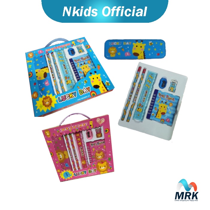 

Study Set Animal Girrafe Set 7in1 Anak Sekolah PAUD / TK