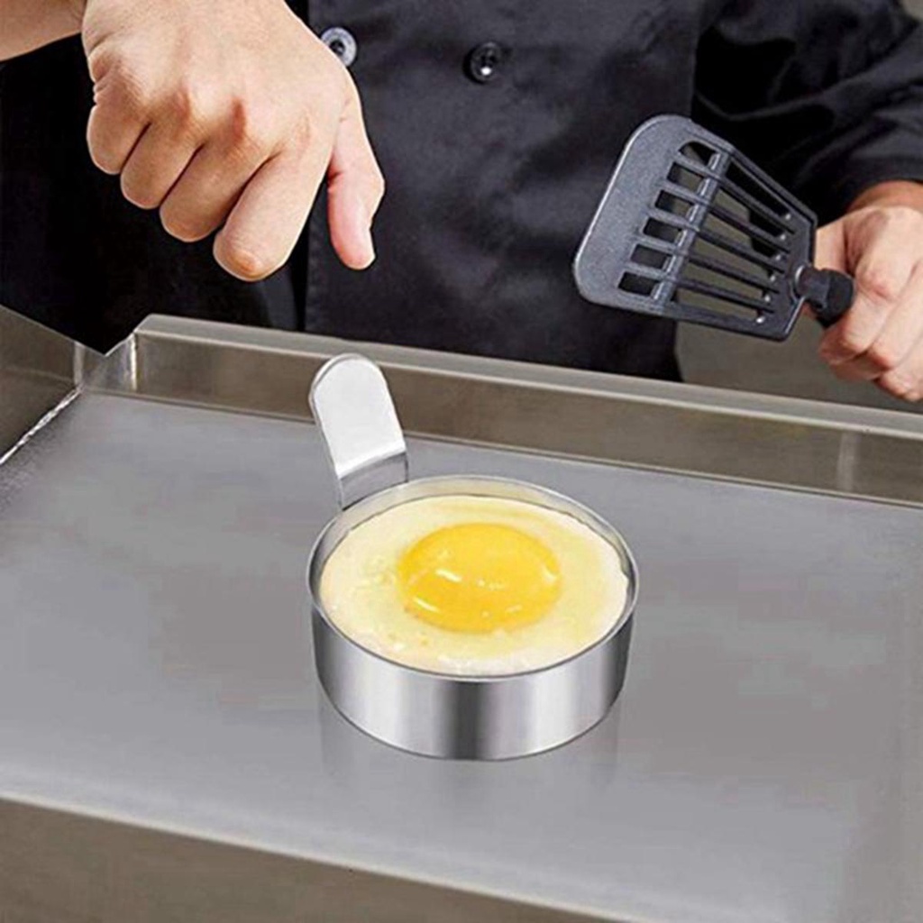 Quinton Egg Ring Cooking 2/4PCS With Handle Bulat Baking Pancake Shaper