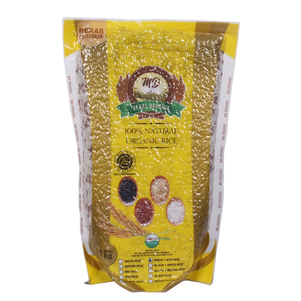 

MD Beras Putih + Merah Organik / MD Organic White + Red
