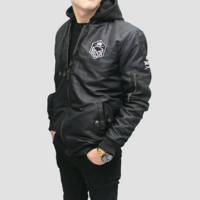 Jaket bomber hoodie &amp; jaket bomber &amp; jaket pria &amp; jaket bomber bgsr