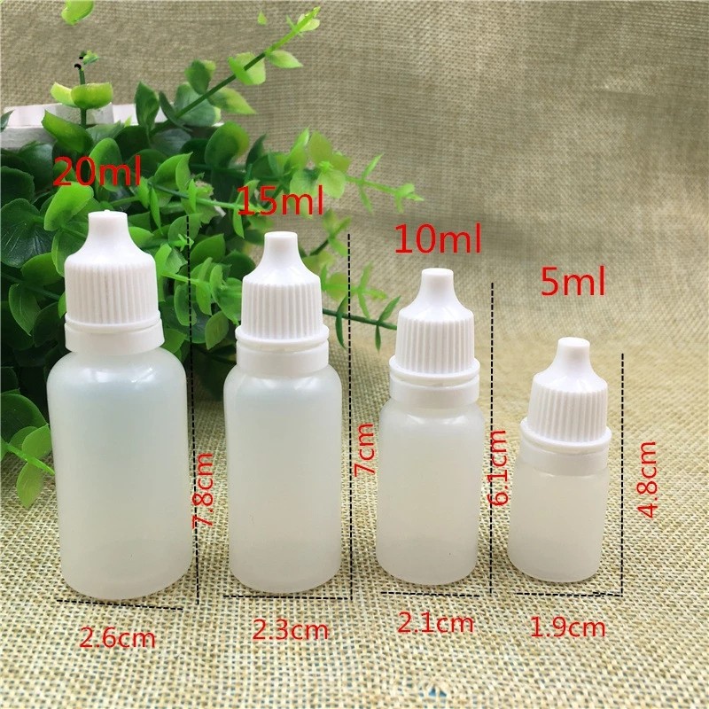 7 Size Empty Plastic Eye Drop Bottle