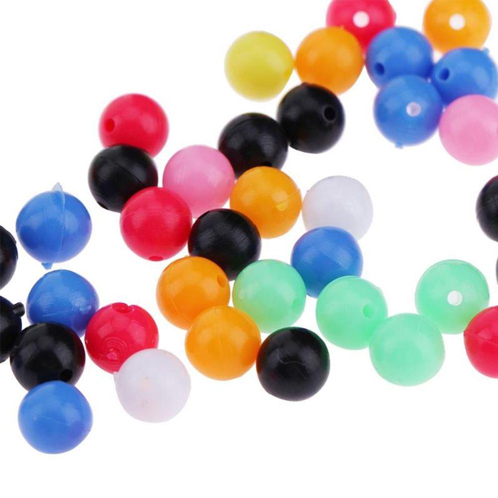 WONDER 100pcs Manik-Manik Silang Pancing Baru Sumbat Bulat Double Mutiara