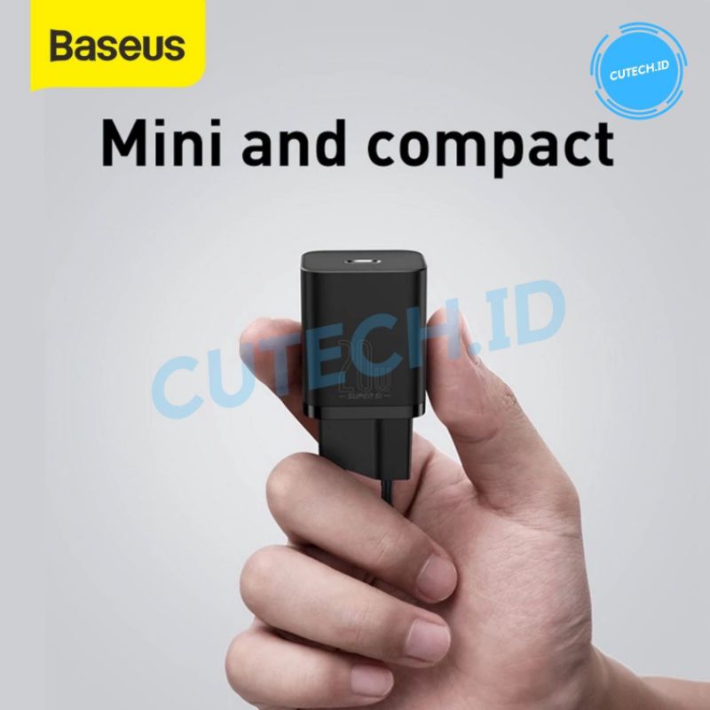 BASEUS KEPALA CHARGER TYPE C SUPER SI 20W PD QUICK CHARGER