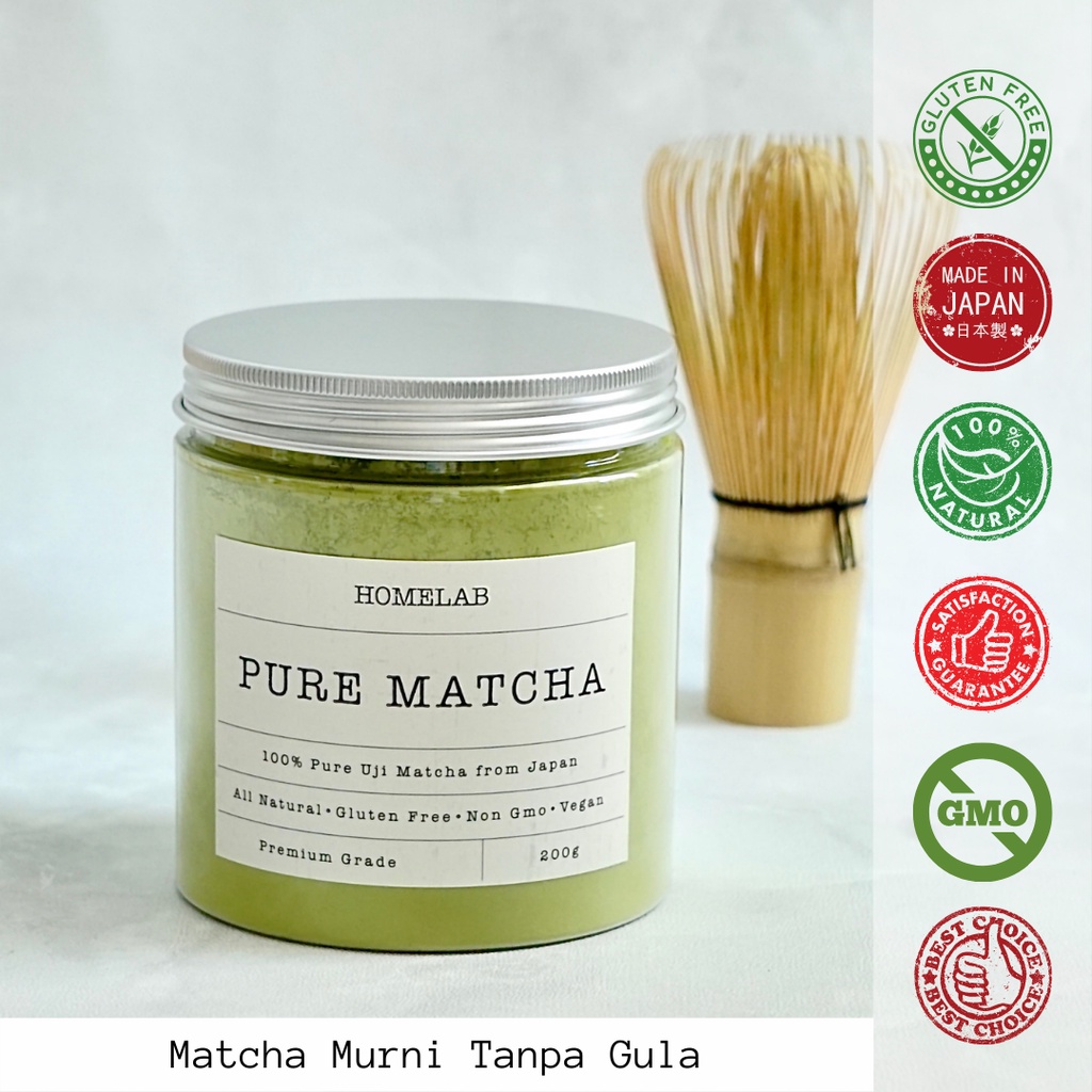

100% Pure Uji Matcha Japan - 100% Bubuk Matcha Premium Grade - 200G hos