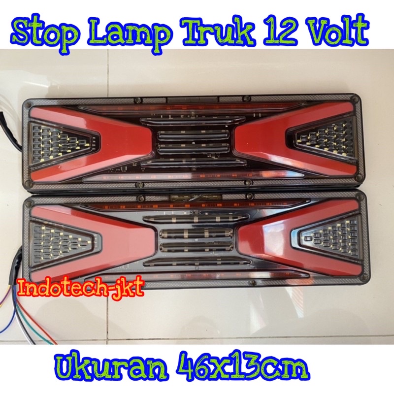 Stop Lamp Lampu Belakang Truk 12 VOLT Model Panah