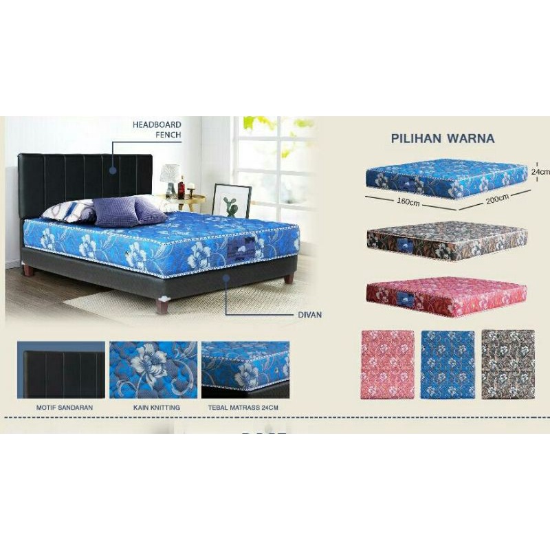 (KHUSUS SURABAYA)MATRAS/KASUR SPRINGBED BEARLAND OLYMPIC SLOTH