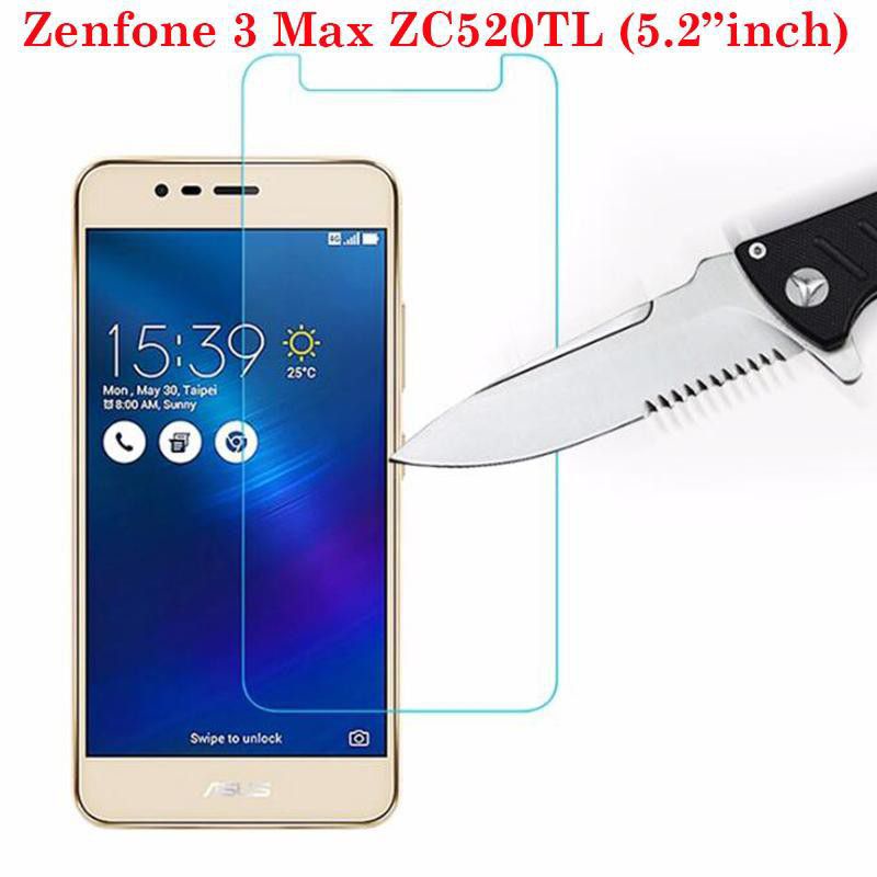 Tempered Glass 9H Asus Zenfone 3 MAX 5.2 INCH ZC520TL X008DA Anti Gores Kaca Clear