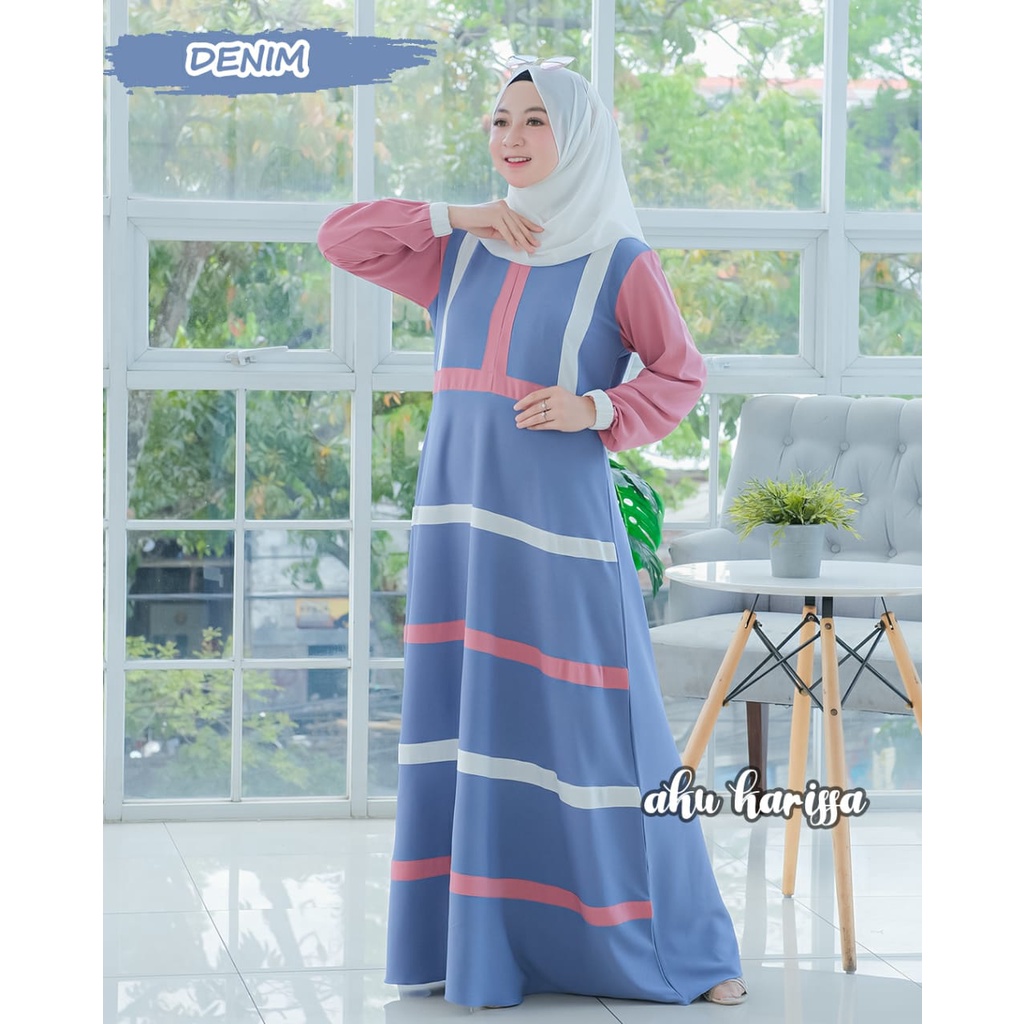 Dress AJRINA by aku karissa vintage estetik itycrepe gamis busana muslim baju wanita terkini model terbaru vintage skandanavian