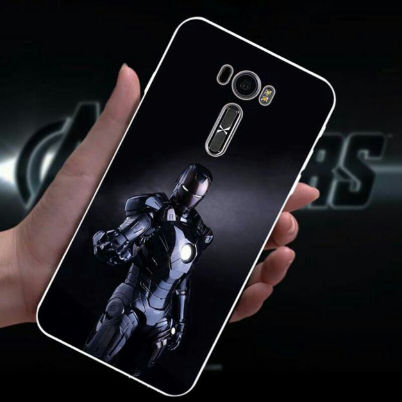 Case Asus Zenfone Selfie / ZD551KL / Z00UD Layar 5,5 inch Softcase Karakter Marvel Iron Man