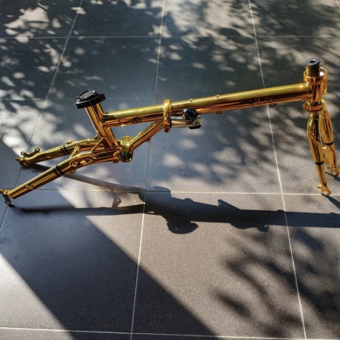 Frame Sepeda Lipat SMITH 16 inch GOLD special edition Gold