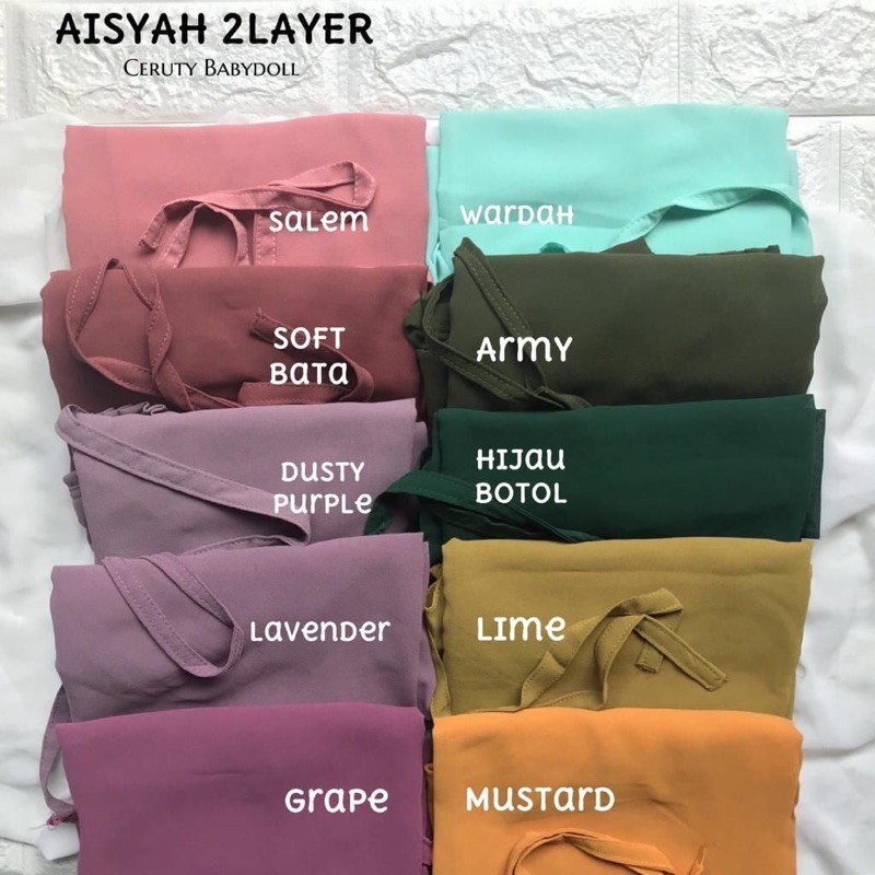 BERGO AISYAH 2LAYER OVAL