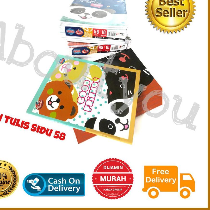 

Update - 10 pcs BUKU TULIS Sekolah SIDU 58 Kuarto Buku Original