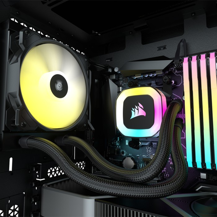 CORSAIR H55 RGB 120mm Liquid CPU Cooler