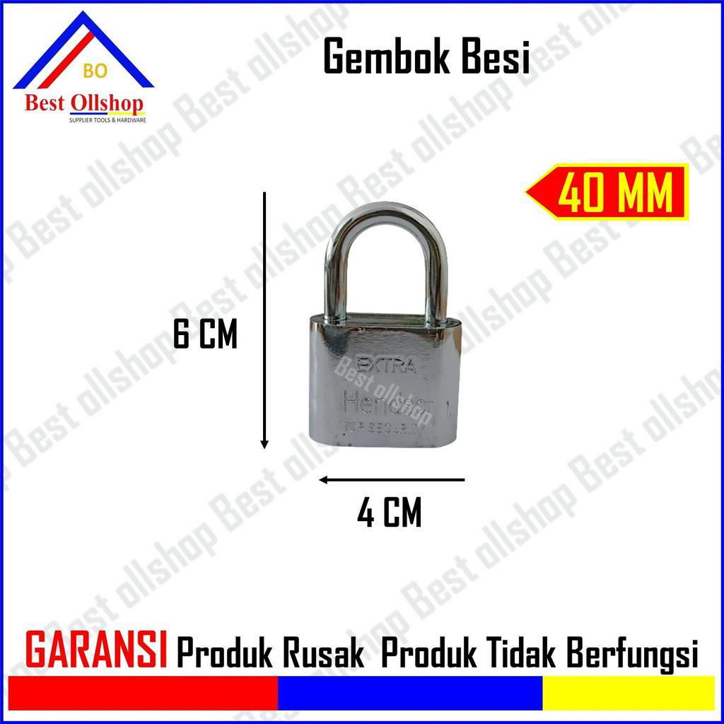 Gembok Leher Pendek dan Panjang 40mm / Gembok Pintu / Gembok Lemari