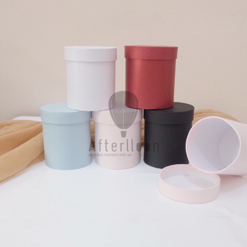 

box bunga / box kado / box bulat / round box / hardbox bulat