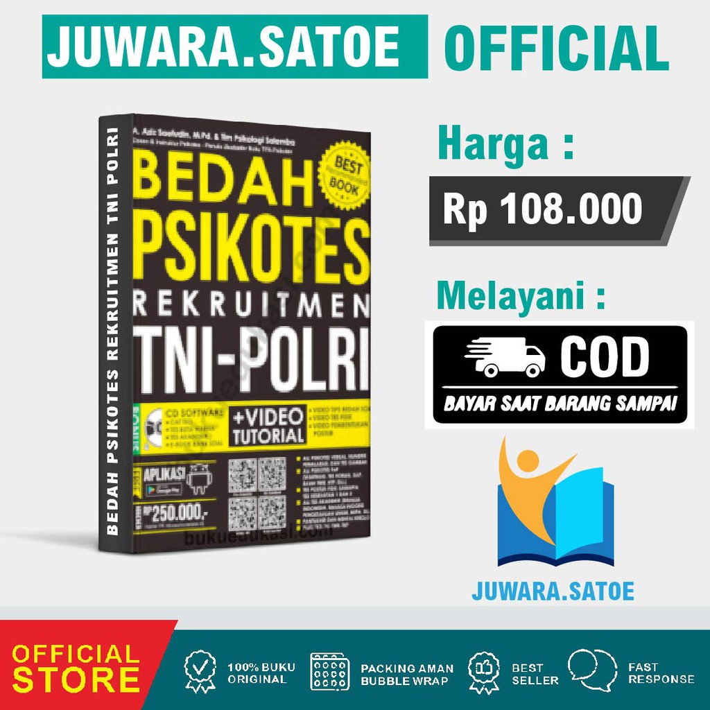BUKU TNI POLRI 2021 - 2022 BEDAH PSIKOTES REKRUITMEN TNI POLRI