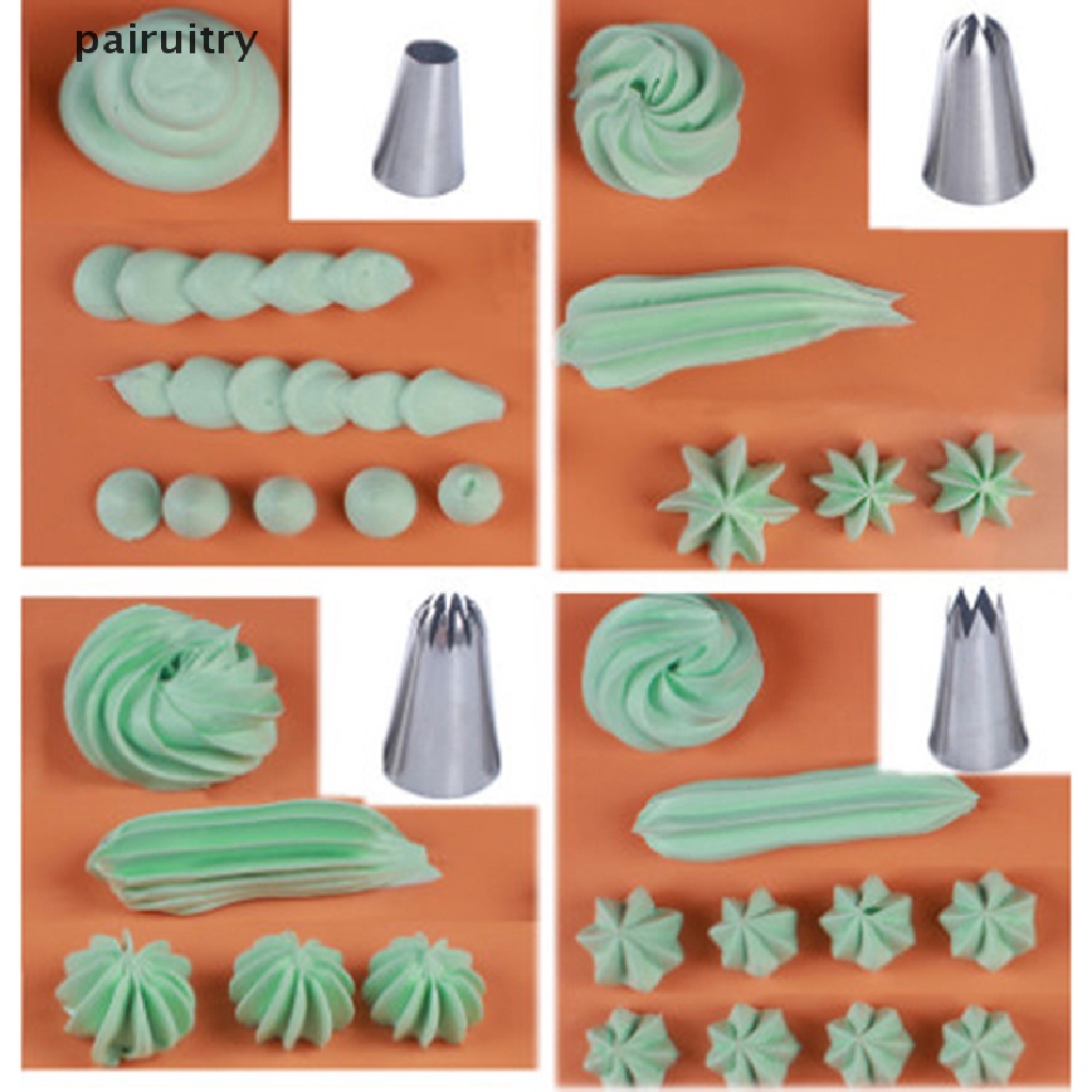 Prt 5pcs / Set Spuit Piping Rusia Ukuran Besar Untuk Dekorasi Kue PRT