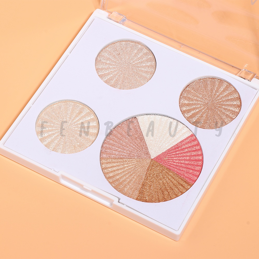 100% ORIGINAL! PROMO CAKAILA 8 Warna Bronzer Shimmer Highlighter Kontur Palette Palet Powder Blush Makeup