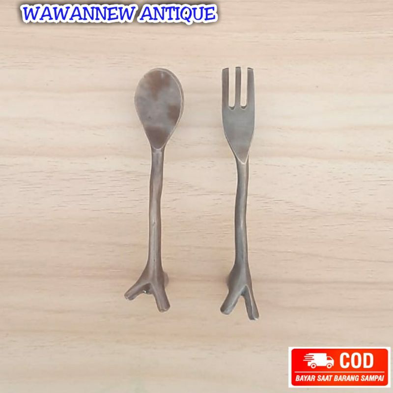 Handle / Tarikan Laci Lemari Jendela Pintu Rumah Kuningan Kitchen Set Sendok Garpu