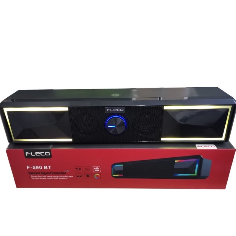 COD SPEAKER BLUETOOTH X-BASS FLECO F-590BT / SPEAKER DIGITAL SOUND BAR FLECO F-590BT / SPEAKER KOMPUTER/HP/LAPTOP FLECO F-590BT