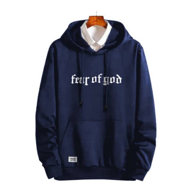 Parisdivarious Sweater Hoodie Jemper Fear Of God Bahan Fleece Size S - XXL (Pria &amp; Wanita)