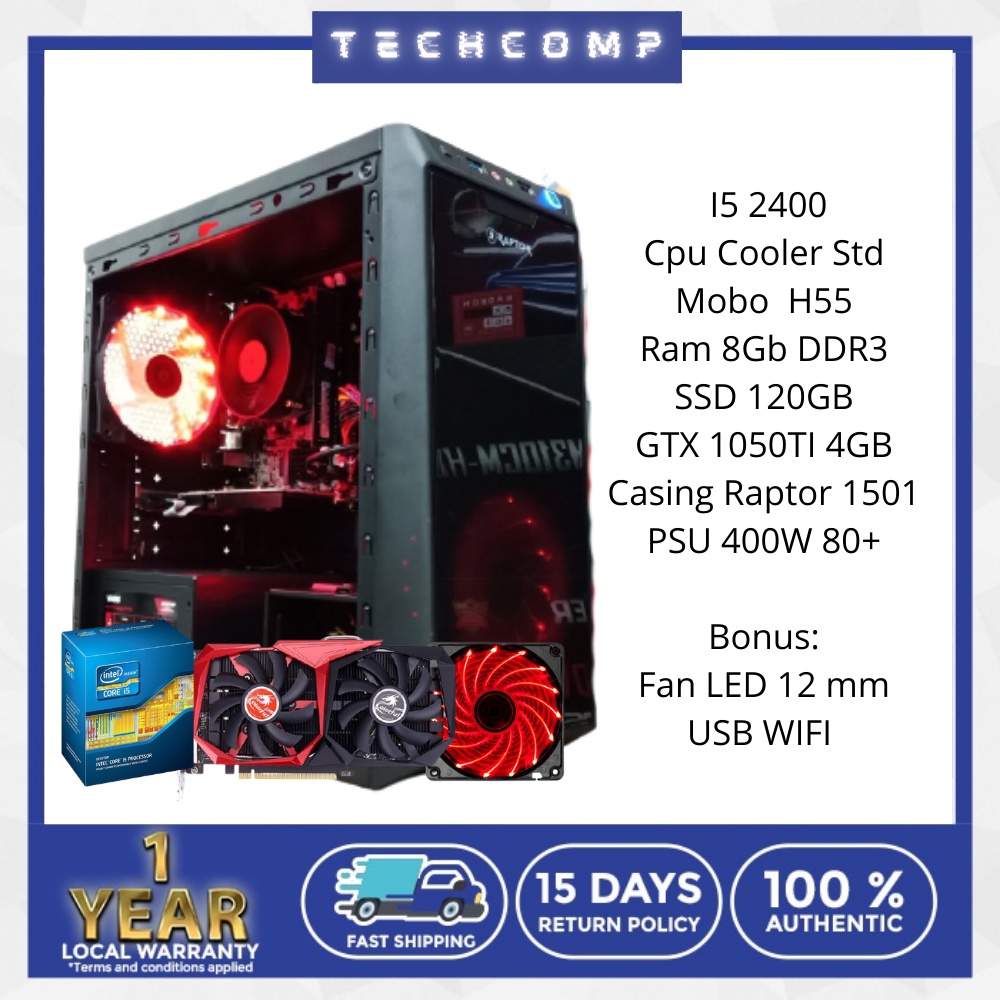 PC Gaming Rakitan Sultan I3 10100F Ram 32GB VGA 3060 12GB HDD 1TB SSD 256GB RGB | Full Set Garansi |