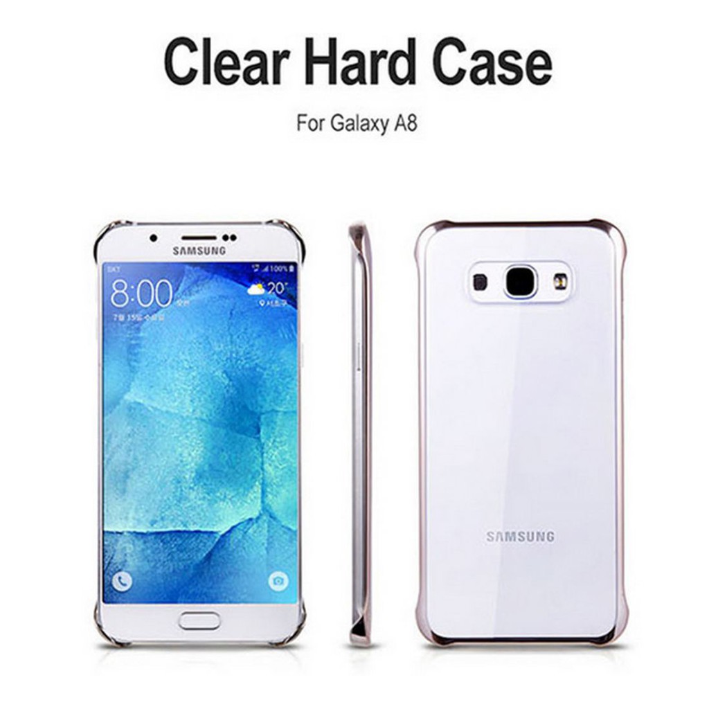 Hard Case A8 ANYMODE Clear Hard Case Galaxy A8 - clear list gold