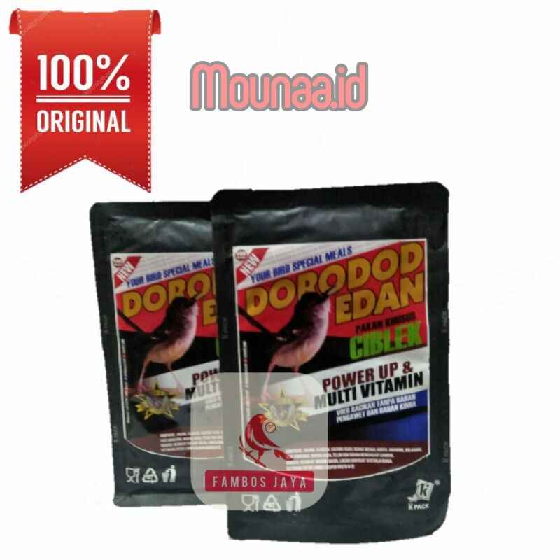 Makanan Ciblek | Dorodod Edan Ciblek Hitam | Pakan Ciblek Halus