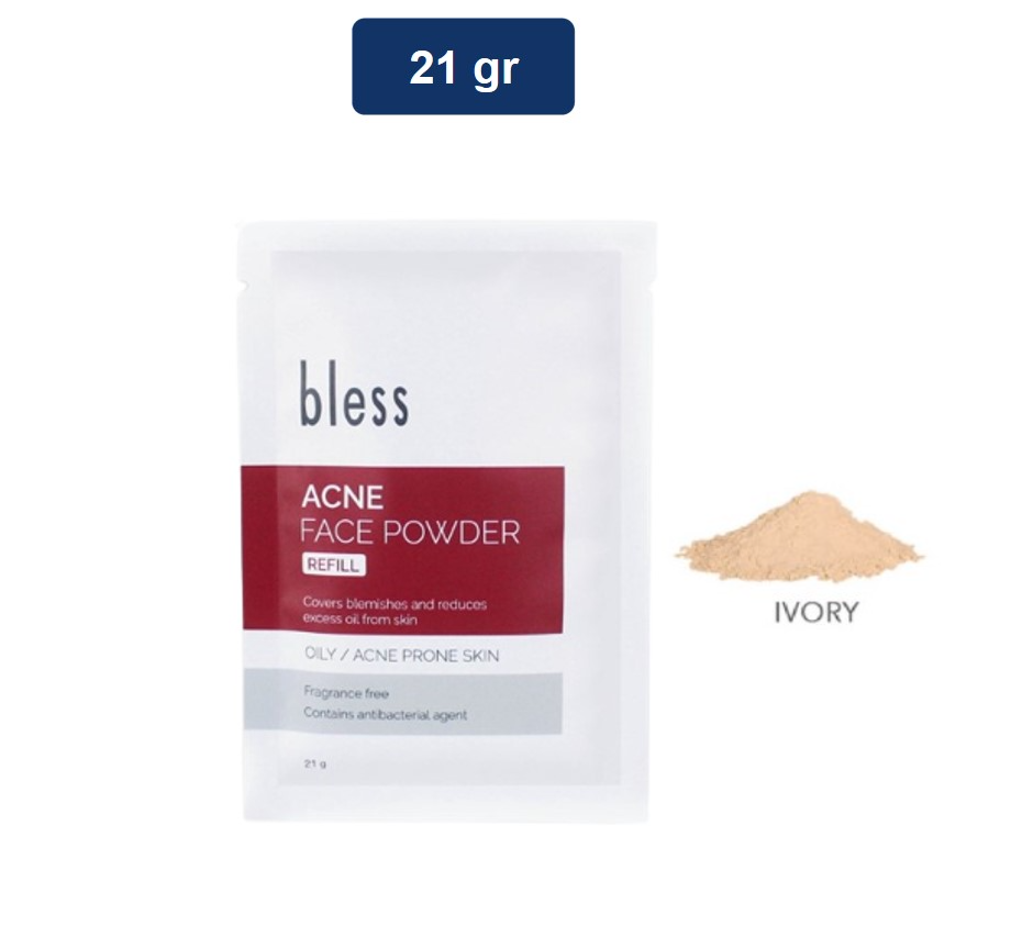 Bless Refill Acne Face Powder Ivory 21 gr