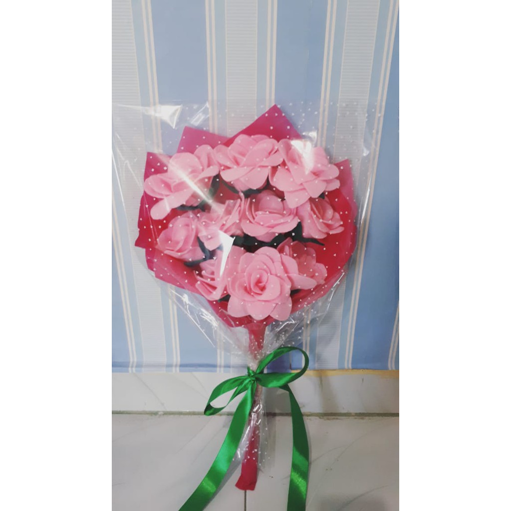 Buket Bunga Flanel | Buket Wisuda | Kado Ulang Tahun Hadiah Valentine