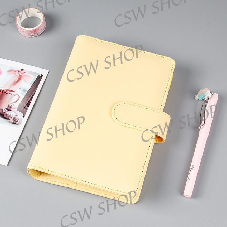 

Barang Original //56s# Macaron PU Leather Notebook Binder A5 Album Binder 6 Lubang