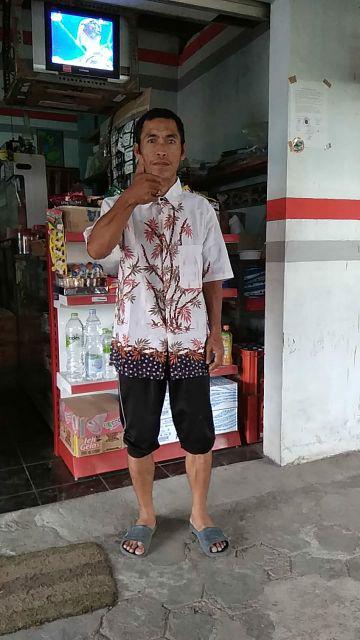 Baju Batik Couple Gamis Jumbo Murah Pasangan Modern Muslim  | Klyn - 025 Cg Bambu Putih