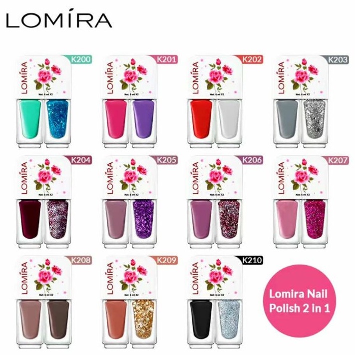 LOMIRA NAIL POLISH 2IN1 KUTEK DUAL COLOUR