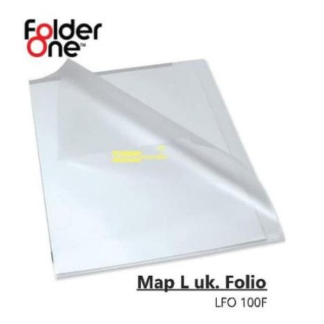 [FOLDER] - MAP L (Clear Sleeve) Folder One Ukuran Folio F4 Mixed Color