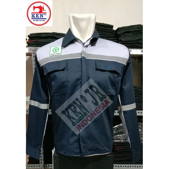 Bagus Uniform - Pakaian Kerja Seragam Proyek Warna Dongker Abu