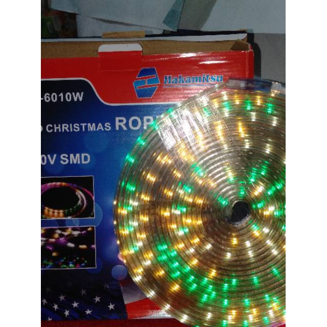 Lampu led strip selang smd 5050 220V 10meter 10M outdoor