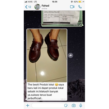 sepatu kulit asli adrian tassel coklat Burgundy- RAJIB