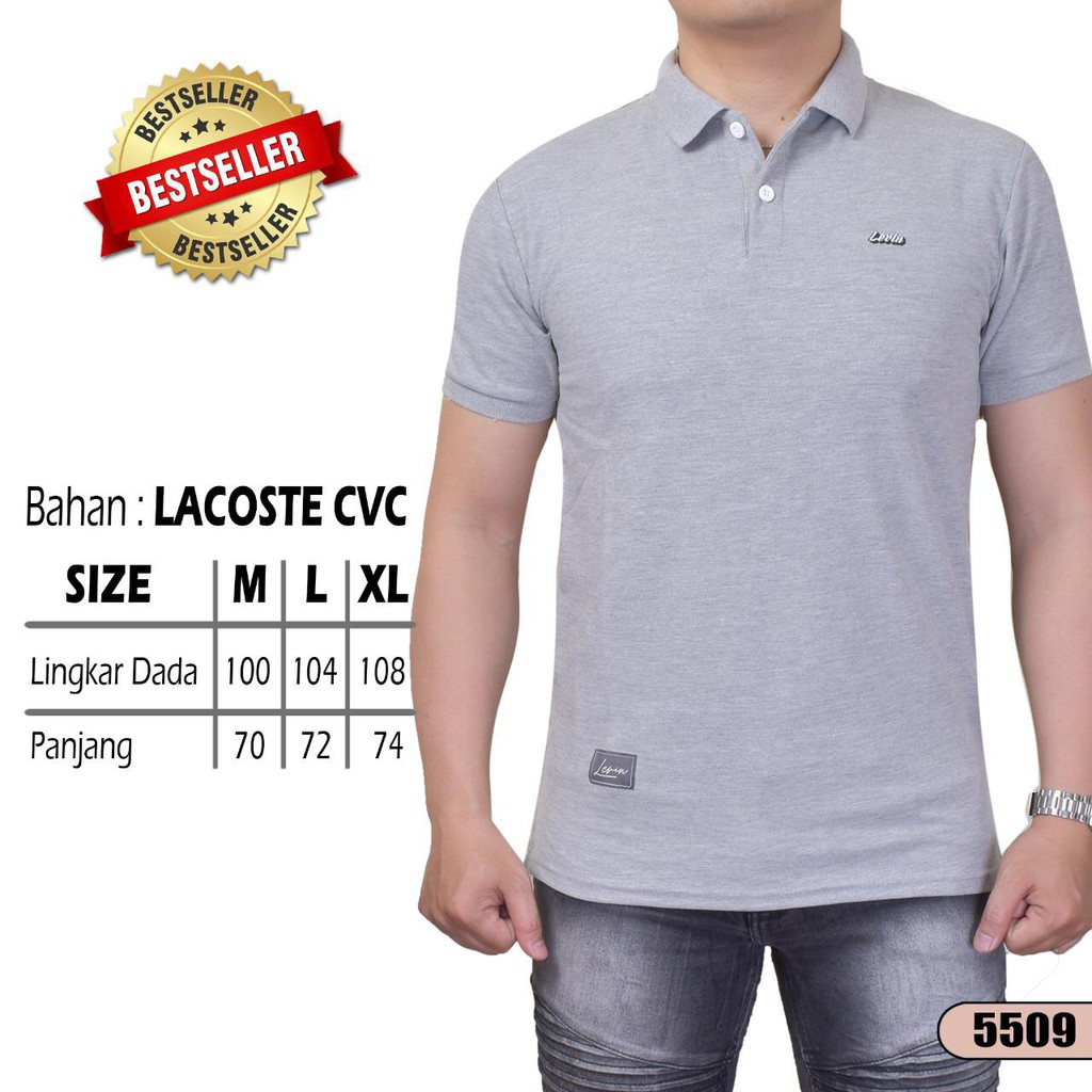 POLO SHIRT LEVIN PREMIUM POLOS BERMOTIF KAOS SHANGHAI ORIGINAL