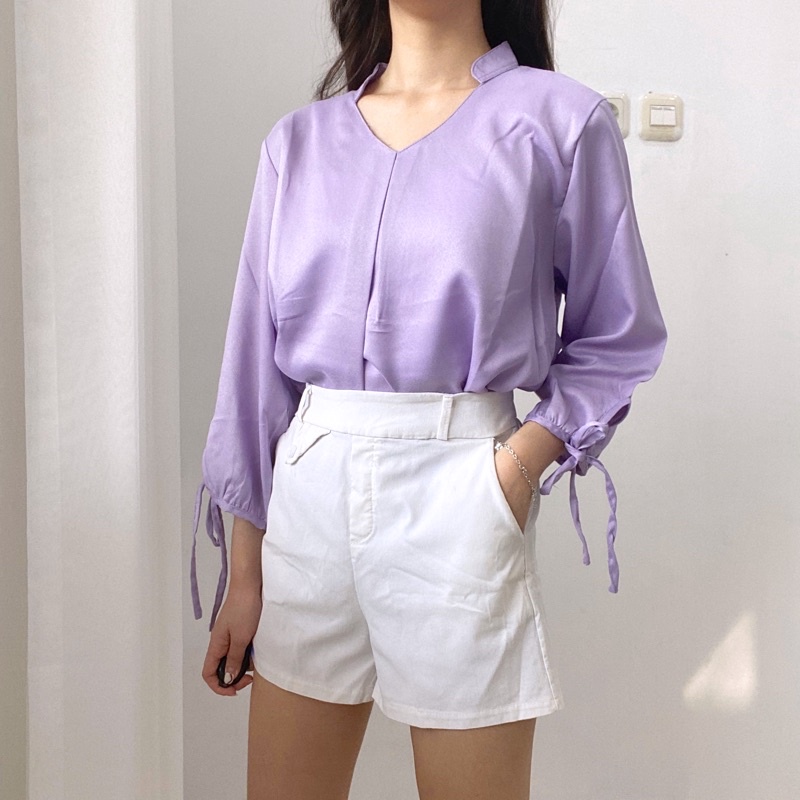 RAYLE Blouse Korea Long Sleeve Tunik Wanita 0286