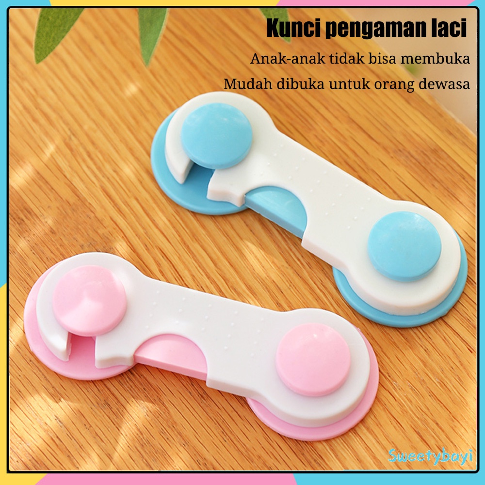 Sweetybayi Safe lock kunci pengaman pintu laci kulkas child lock kunci laci