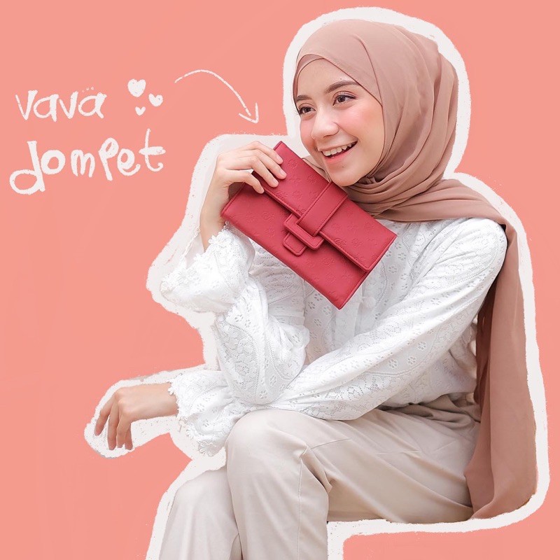 Koyu Hijab Dompet Kode Vava Embos Hot Product