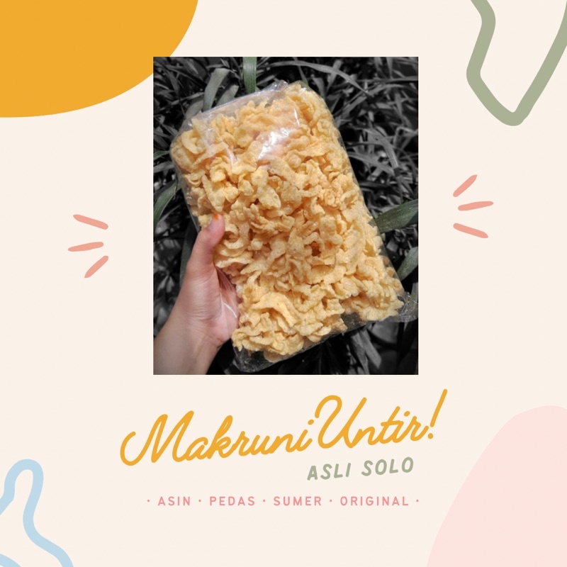 

MAKRUNI UNTIR SOLO 250GR / Jajanan Enak / Snack Murah / Makaroni Goreng / Snack Hitz / Snack Viral / Makaruni Viral / Camilan Enak / Camilan Solo