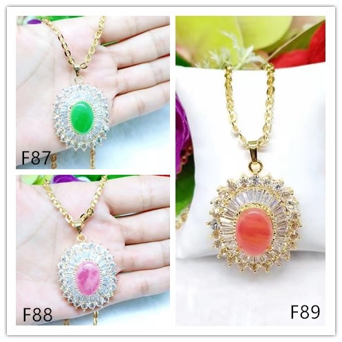 Kalung Xuping Permata Warna Warni Perhiasan Fashion F87-89