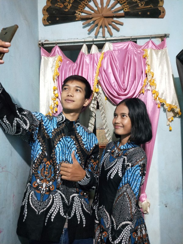Maura Couple Sania Ruffle Batik Couple Ori Ndoro Jowi Garansi Termurah Shopee Batik