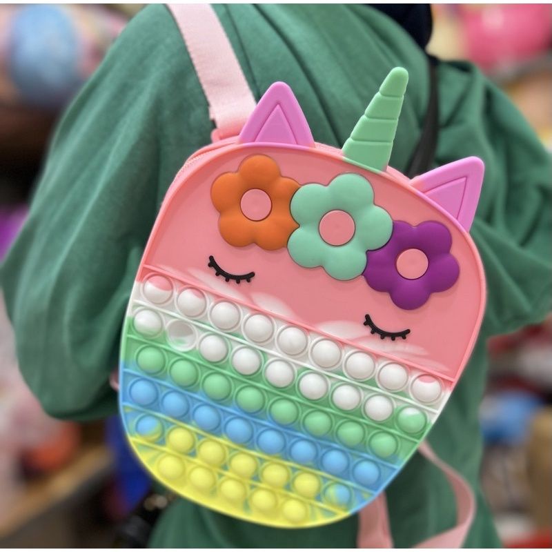 (READY) TAS POP IT RAINBOW DAN PASTEL TAS POP IT MURAH-7