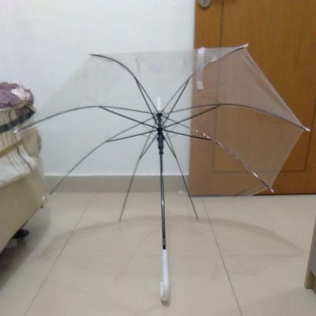 Payung Tongkat Transparan Bening Nagoya